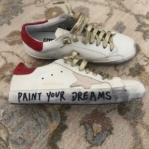 Golden Goose star sneakers size 8. Never worn!